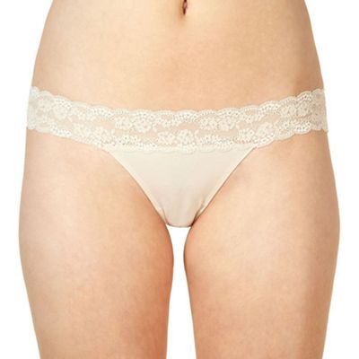 Natural lace brazilian briefs